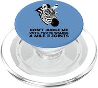 Chronic Pain Awareness Walk a Mile in My Joints Zebra PopSockets PopGrip for MagSafe