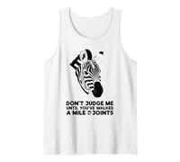 Chronic Pain Awareness Walk a Mile in My Joints Zebra Tank Top