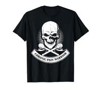 Chronic Pain Warrior Skull T-Shirt - Chronic Pain Awareness