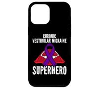 Chronic Vestibular Migraine Superhero Warrior Purple Ribbon Case for iPhone 12 Pro Max