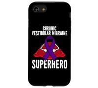 Chronic Vestibular Migraine Superhero Warrior Purple Ribbon Case for iPhone SE (2020) / 7/8