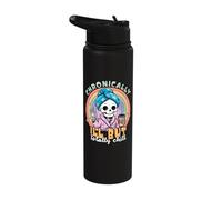Chronically Ill Invisible Illness Fibromyalgia Awareness Stainless Steel Insulated Water Bottle
