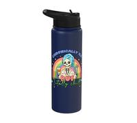 Chronically Ill Skeleton Fibro Fibromyalgia Awareness Stainless Steel Insulated Water Bottle
