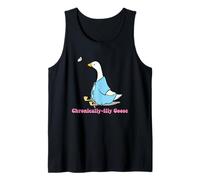 Chronically-illy Goose Chronic Illness Pain Silly Goose Tank Top