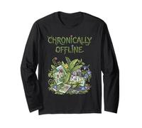 Chronically Offline Screen Free Anti AI Unplugged Living Long Sleeve T-Shirt