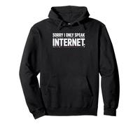 Chronically Online Cannot Talk Offline People Humor Internet Pullover Hoodie