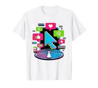 Chronically Online Doom Scroll Phone Glow Graphic Addiction T-Shirt