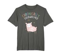Chronically Overwhelmed ADHD Autism Llamacorn Anxiety Spoon T-Shirt