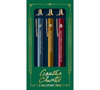Chronicle Books Agatha Christie Pen Set: 3 Ballpoint Pens