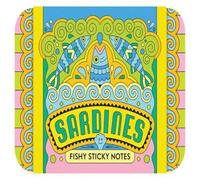 Chronicle Books Sardines Fishy Sticky Notes Paperback Book Chronicle Books Multicolor