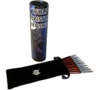 Chronicle Wolf Bristle Brush 10-Pieces Set, Brown