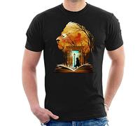 Chronicles of Narnia Aslan Wardrobe Collage Men's T-Shirt Black
