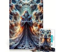 Chronicles of The Fractal for Adults 1000 Piece Jigsaw Puzzle Indoor Fun Smooth Thick Family Activity Birthday Art Gift (50x75cm)