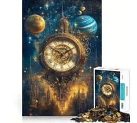 Chrono Cosmos Celestial Clockwork 1000-piece Puzzle for Teenagers Mind Exercise Smooth Joint Family Play Home Decor (38x52cm)