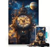 Chrono Cosmos Celestial Clockwork - 1000 Piece Teenager Puzzles Unwind Game Creative Fun Playful Challenge Xmas Present (50x75cm)