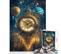 Chrono Cosmos Celestial Clockwork 1000 Pieces Puzzles for Adults Great Gifts for Games Hand Speed Race Home Decoration Toys for And from 14 Years And over size 50x75cm