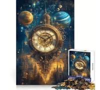 Chrono Cosmos Celestial Clockwork Jigsaw Puzzles 1000 Piece for Adults Stress Relief Smooth Cut Fun Play (50x75cm)