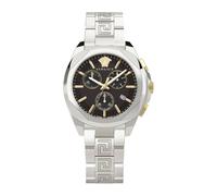 Chrono Lady Stainless Steel Watch, female, Versace, Watches, Gray, ONE SIZE, Accessories ONE SIZE