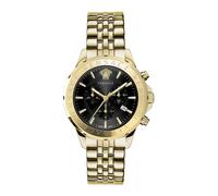 Chrono Signature Chronograph Watch Stainless Steel- male- Versace- Watches- Yellow- ONE SIZE- Accessories ONE SIZE