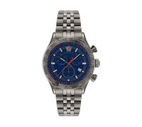 Chronograph Hellenyium Chrono grey blue watch- male- Versace- Watches- Gray- ONE SIZE- Accessories ONE SIZE
