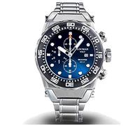 Chronograph Man Automatic New Sea Blue Locman, bracelet