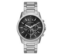 Chronograph Stainless Steel Black Dial Mens Watch