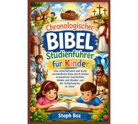 Chronologischer Bibel Studienführer für Kinder: Eine unterhaltsame und leicht verständliche Reise durch Gottes erstaunliche Geschichten, Helden und Wunder von der Schöpfung bis zu Jesus
