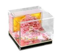 Chronometric Calendar 2026 | 2026 Paper Sculpture Calendar | Natural Theme Engraving Homemade with Memo Block Toe for Room Office