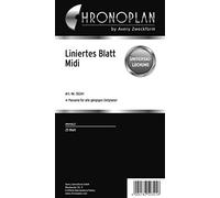 Chronoplan 50341 Forms Sheets Ruled Midi/25 Sheets White