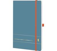Chronoplan 50455 Book Calendar 2025 (Diary A5 (135 x 210 mm) with Soft Cover, Weekly Planner, 1 Week on 2 Pages, with Pen Loop, Index Tape, Rubber Closure, Elementary, Petrol