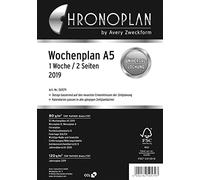 Chronoplan Calendars Weekly Planner [German Language] 1 Week/2 Pages (Lined) a5 White