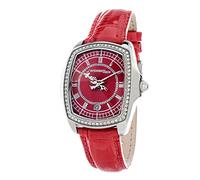 Chronotech Ct. 7896Ls/97 - Clock, Borrego Red Leather Strap