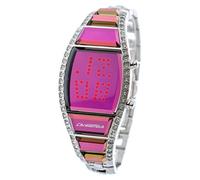 Chronotech CT7122LS-05M Women's Digital Quartz Watch with Stainless Steel Bracelet