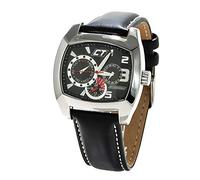 Chronotech Mens Analogue Quartz Watch with Leather Strap CC7049M-02