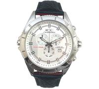 Chronotech Mens Chronograph Quartz Watch with Leather Strap CT7636L-02