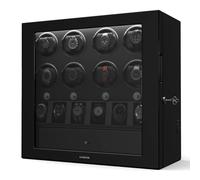 KLARSTEIN ChronoVault Watch Winder for 14 Watches - Automatic Watch Winder Box with Silent Japanese Motor, 4 Rotation Modes & 3 Directions, LED Lighting & Jewellery Drawer