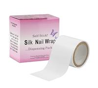 Chrontier Silk Nail Wrap Instant Reinforce Repair Bandage Tape Protector Self Adhesive Easy Trimmerable for UV Gel Acrylic Nail Art Extension Fiberglass Professional Manicures Tool