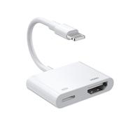 Chronus Apple MFi Certified Lightning to HDMI Adapter for iPhone, 1080P Digital AV Screen Mirroring Converter with Charging Port