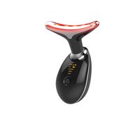 Chronus Red Light Therapy for Face, 7 Color Led Face Skin Rejuvenation for Face & Neck Beauty Device, Black