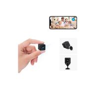 Chronus Spy Camera,1080p HD Mini WiFi Wireless Hidden Camera Smallest Security Cameras with App Mini Nanny Cam(Black)