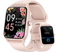 Chronus Women's Health Smartwatch 1.8" HD - Alexa, Fitness & Cycle Tracker (Pink)