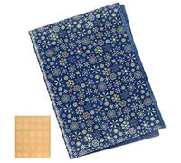 CHRORINE 50 Sheets Christmas Wrapping Paper Navy Blue Snowflake Wrapping Tissue Paper with Snowflake Stikers for Christmas Party，DIY Craft, Winter Party Decorations（51cm / 20 inchx 38 cm / 14.96 inch）