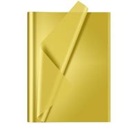 CHRORINE 60 Sheets Gold Tissue Paper Art Gift Wrapping Tissue Paper Bulk for DIY Crafts Decor Birthday Holiday Party （ 20 x 14.5 inches）