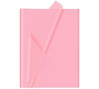 CHRORINE 60 Sheets Pink Tissue Paper Art Gift Wrapping Tissue Paper Bulk for DIY Crafts Decor Birthday Holiday Girls Party （ 20 x 14.5 inches）