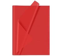 CHRORINE 60 Sheets Red Tissue Paper for Christmas, Gift Wrapping, DIY Crafts, Decor, Birthday, Holiday, Valentine's Day Party (20 x 14.5 inches/51x37cm)