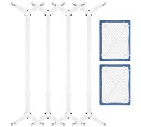 CHRORINE Bed Sheet Holder Straps Adjustable Sheet Fasteners Clips Keep Bedding Stays in Place, 4 Pcs/Set, White