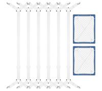 CHRORINE Bed Sheet Holder Straps Adjustable Sheet Fasteners Clips Keep Bedding Stays in Place, 6 Pcs/Set, White