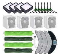Chrostion 21 Pack Accessories Compatible with iRobot Roomba Combo j9+,Combo j7+/Plus,Combo 10 Max Vacuum (Only Combo series),2 Brushes+6 Side brushes+4 Filters&Dust Bags&Mop Pads