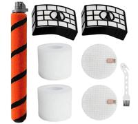 Chrostion Replacement Kit Compatible with Shark APEX DuoClean AZ1002 AZ1000 AZ1000W AX950 AX951 AX952 Vacuum Cleaner,1 Set Soft Brush Roller, 2 Pack Hepa Filters and 2 Pack Foam Filters