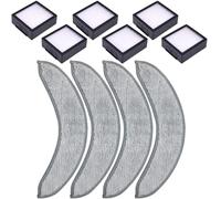 Chrostion Replacement Parts Compatible with iRobot Roomba Combo j7+/Plus & Combo j9+ Robot Vacuum Cleaner,4 Pack Mopping Pads + 6 Pack HEPA Filters